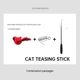 Cat Pets Toy Relieving Stuffy Simulation Plush Pet Products (Option: Red 3 Style)