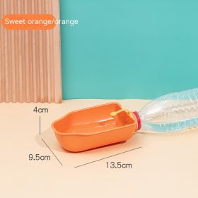 Pet Outdoor Drinking Glass Portable Convenient (Color: Orange)