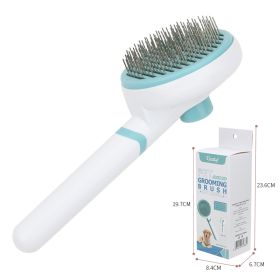 Pet Comb Float Hair Cleaning Needle (Option: Green Thick Needle-Pet Comb)