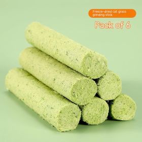 Cat Grass Molar Rod Pet Snacks Depilation Ball Mild Hair Discharge Instant Food (Option: Grass Fragrance, Six Pieces)