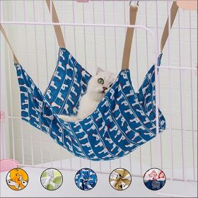 Pet Summer Cotton Hemp Cat Hammock Breathable Cage Cat Swing Hanging Nest Multi-color Printed Hammock Pet Supplies (Option: Gosling)